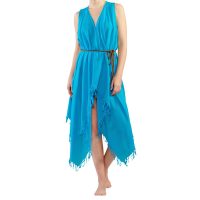 Carmen Beach Dress (17) - Turquoise, One Size