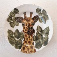 Hand Painted Animal Plates - GIRAFFE