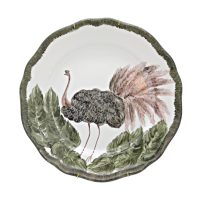Hand Painted Animal Plates - STRUTHIO
