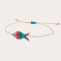 Fish Bracelets Hand Knotted - Coral