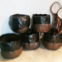 Black Series - BC-28-BBlack-Brown-Tea-Cups
