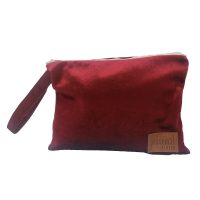 Velvet Series Clutch Bags - Bordeaux